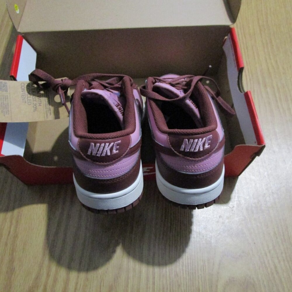 WOMENS NIKE DUNK LOW NEXT NATURE_WHITE/ELEMENTAL PINK DD1873-114-SIZE 9 - Picture 5 of 12